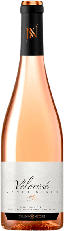 16,95 € | Розовое вино Tianna Negre Vélorosé I.G.P. Vi de la Terra de Mallorca Майорка Испания Mantonegro 75 cl