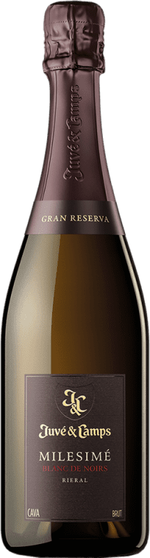 Envoi gratuit | Blanc mousseux Juvé y Camps Blanc de Noirs Grande Réserve D.O. Cava Catalogne Espagne Pinot Noir 75 cl