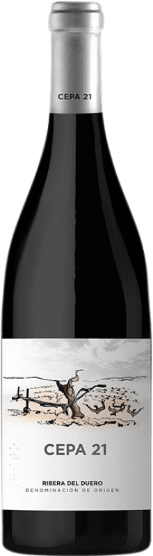 43,95 € | 红酒 Cepa 21 D.O. Ribera del Duero 卡斯蒂利亚莱昂 西班牙 Tempranillo 瓶子 Magnum 1,5 L