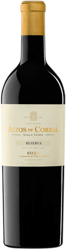 Бесплатная доставка | Красное вино Corral Cuadrado Altos Single Estate Резерв D.O.Ca. Rioja Ла-Риоха Испания Tempranillo 75 cl