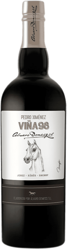 Бесплатная доставка | Сладкое вино Domecq Viña 98 D.O. Jerez-Xérès-Sherry Андалусия Испания Pedro Ximénez 75 cl