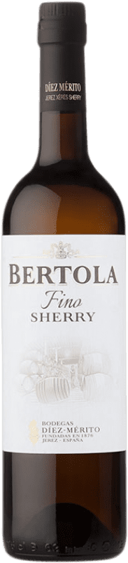 Envio grátis | Vinho fortificado Díez Mérito Fino Bertola D.O. Jerez-Xérès-Sherry Andaluzia Espanha Palomino Fino 75 cl