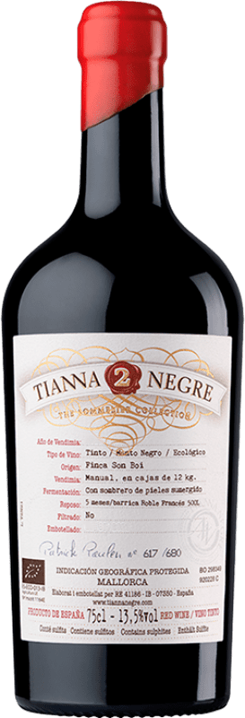 Бесплатная доставка | Красное вино Tianna Negre Nº 2 The Sommelier Collection I.G.P. Vi de la Terra de Mallorca Майорка Испания Mantonegro 75 cl