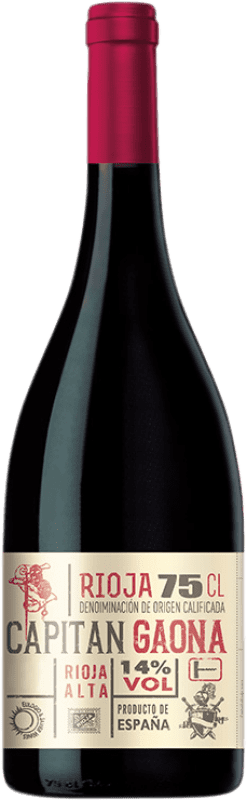 Free Shipping | Red wine Rodríguez & Sanzo Capitán Gaona D.O.Ca. Rioja The Rioja Spain Tempranillo, Grenache 75 cl