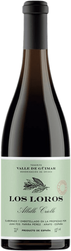 Free Shipping | White wine Fariña Pérez Los Loros D.O. Valle del Güímar Canary Islands Spain Albillo Criollo 75 cl