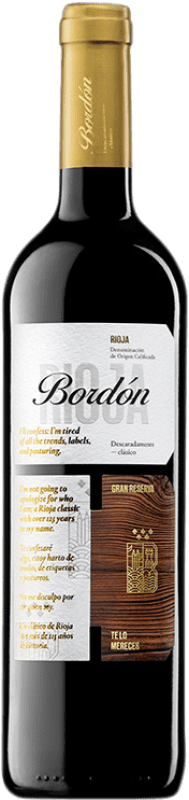 19,95 € | Vin rouge Bodegas Franco Españolas Bordón Grande Réserve D.O.Ca. Rioja La Rioja Espagne Tempranillo, Graciano, Mazuelo 75 cl