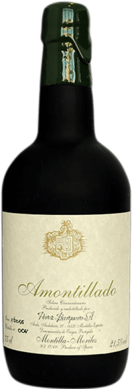 237,95 € | Vinho fortificado Pérez Barquero Solera Amontillado 1955 D.O. Montilla-Moriles Andaluzia Espanha Pedro Ximénez 75 cl