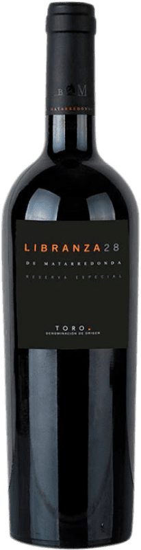 76,95 € | Vin rouge Matarredonda Libranza 28 Especial Réserve D.O. Toro Castille et Leon Espagne Tinta de Toro 75 cl