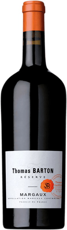 Free Shipping | Red wine Barton & Guestier Thomas Barton Reserve A.O.C. Margaux Aquitania France Merlot, Cabernet Sauvignon 75 cl