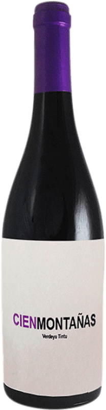 18,95 € | Красное вино Vidas Cien Montañas Verdeyu Tintu D.O.P. Vino de Calidad de Cangas Княжество Астурия Испания Verdejo Black 75 cl