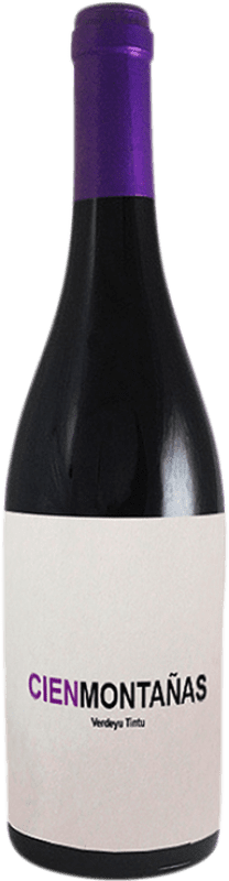 17,95 € Бесплатная доставка | Красное вино Vidas Cien Montañas Verdeyu Tintu D.O.P. Vino de Calidad de Cangas