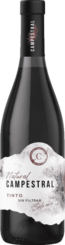 Free Shipping | Red wine Campestral Natural I.G.P. Vino de la Tierra de Cádiz Andalusia Spain Merlot, Syrah, Cabernet Sauvignon, Petit Verdot, Tintilla de Rota 75 cl
