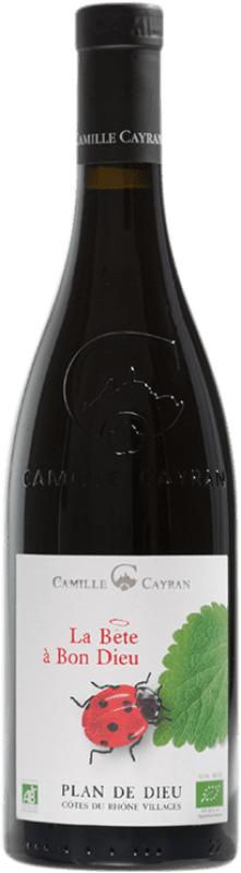 10,95 € Free Shipping | Red Wine Cave de Cairanne Camille Cayran La Bête à Bon Dieu Villages A.O.C. Côtes du Rhône Eco — Organic
