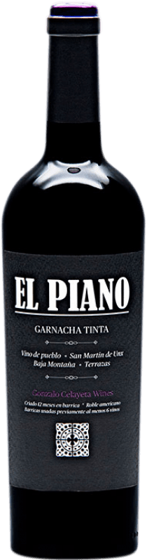 Free Shipping | Red wine Gonzalo Celayeta El Piano Aged D.O. Navarra Navarre Spain Grenache 75 cl