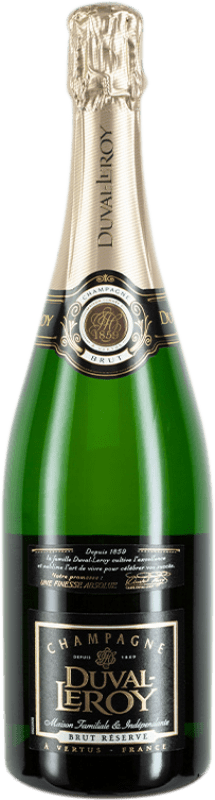 Envoi gratuit | Blanc mousseux Duval-Leroy Brut Réserve A.O.C. Champagne Champagne France Pinot Noir, Chardonnay, Pinot Meunier 75 cl