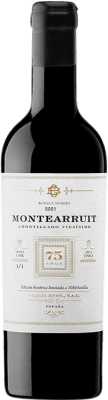 Бесплатная доставка | Крепленое вино Villa Puri Montearruit Amontillado Viejísimo D.O. Montilla-Moriles Андалусия Испания Pedro Ximénez Половина бутылки 37 cl