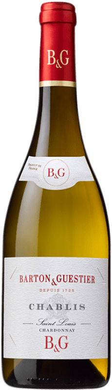 Free Shipping | White wine Barton & Guestier B&G Saint Louis A.O.C. Chablis Burgundy France Chardonnay 75 cl
