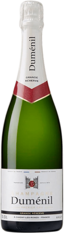 Envoi gratuit | Blanc mousseux Duménil Premier Cru Brut Grande Réserve A.O.C. Champagne Champagne France Pinot Noir, Chardonnay, Pinot Meunier Bouteille Magnum 1,5 L