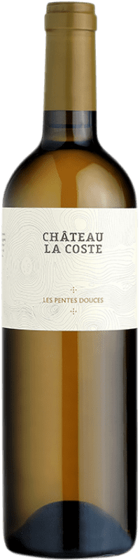 Envio grátis | Vinho branco Château La Coste Les Pentes Douces Blanc Crianza A.O.C. Côtes de Provence Provença França Grenache Branca, Sauvignon Branca, Vermentino 75 cl