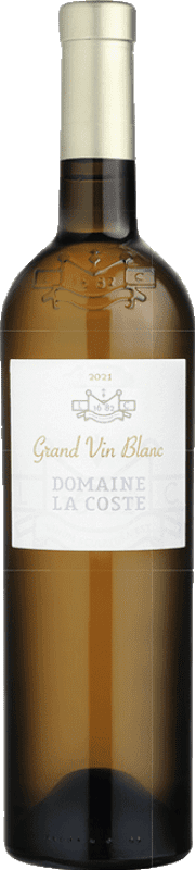 Envio grátis | Vinho branco Château La Coste Grand Vin Méditerranée Blanc Crianza Provença França Chardonnay, Vermentino 75 cl