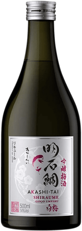 18,95 € Envío gratis | Licores Akashi-Tai Shiraume Ginjo Umeshu Botella Medium 50 cl