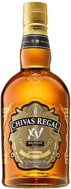 38,95 € Envío gratis | Whisky Blended Chivas Regal XV Balmain Edición Limitada