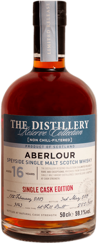 送料無料 | ウイスキーシングルモルト Aberlour Single Cask Edition Butt スコットランド イギリス 16 年 ボトル Medium 50 cl