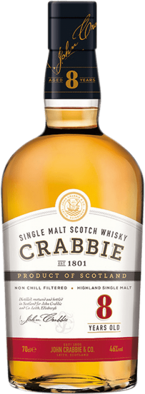 Free Shipping | Whisky Single Malt Crabbie Yardhead Scotland United Kingdom 8 Years 70 cl