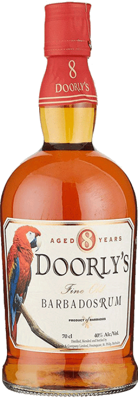 Envoi gratuit | Rhum Doorly's Fine Old Barbados Rum Barbade 8 Ans 70 cl