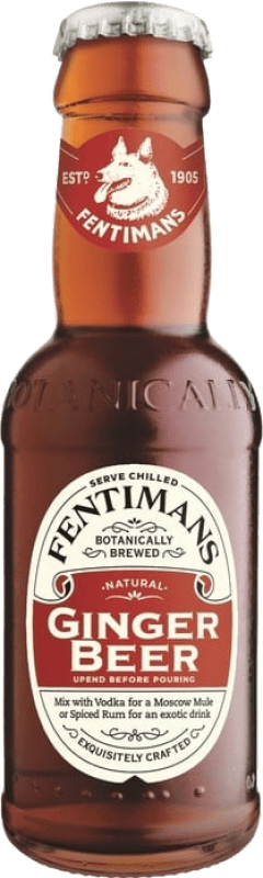 Kostenloser Versand | 4 Einheiten Box Getränke und Mixer Fentimans Ginger Beer Kleine Flasche 20 cl