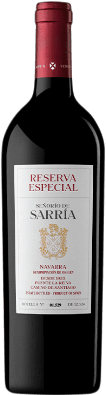 Бесплатная доставка | Красное вино Señorío de Sarría Especial Резерв D.O. Navarra Наварра Испания Cabernet Sauvignon, Graciano 75 cl