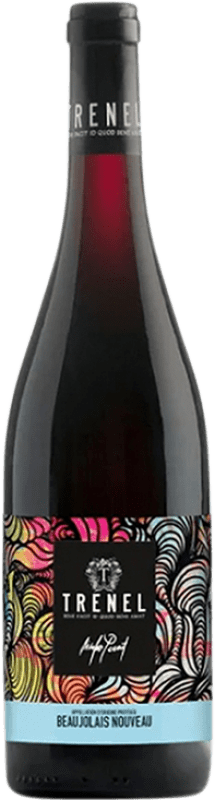 Бесплатная доставка | Красное вино Trénel Nouveau Молодой A.O.C. Beaujolais Beaujolais Франция Gamay 75 cl