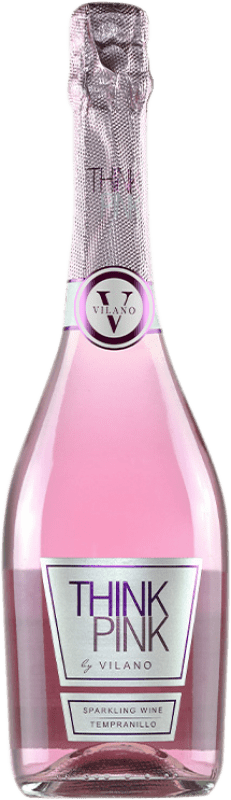 9,95 € | Blanc mousseux Viña Vilano Think Pink Sparkling Espagne Tempranillo 75 cl