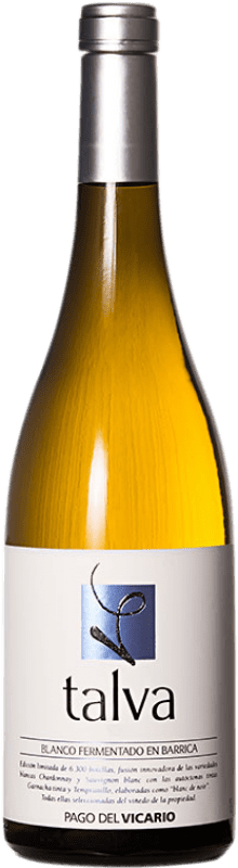 9,95 € | 白ワイン Pago del Vicario Talva Fermentado en Barrica 高齢者 カスティーリャ・ラ・マンチャ スペイン Tempranillo, Chardonnay, Sauvignon White, Garnacha Roja 75 cl