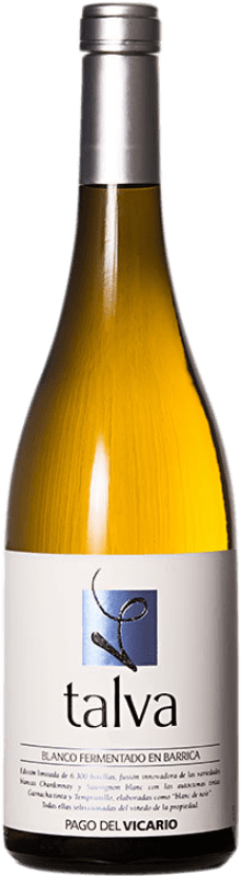 9,95 € | Vin blanc Pago del Vicario Talva Fermentado en Barrica Crianza Castilla La Mancha Espagne Tempranillo, Chardonnay, Sauvignon Blanc, Garnacha Roja 75 cl