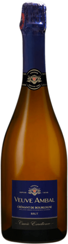 Envio grátis | Espumante branco Veuve Ambal Cuvée Excellence Blanc Brut A.O.C. Crémant de Bourgogne Borgonha França Pinot Preto, Gamay, Chardonnay 75 cl