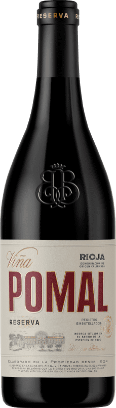 15,95 € Free Shipping | Red wine Bodegas Bilbaínas Viña Pomal Reserva D.O.Ca. Rioja The Rioja Spain Tempranillo Bottle 75 cl
