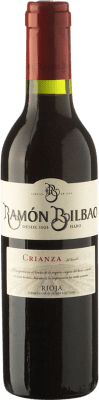 Бесплатная доставка | Красное вино Ramón Bilbao старения D.O.Ca. Rioja Ла-Риоха Испания Tempranillo Половина бутылки 37 cl