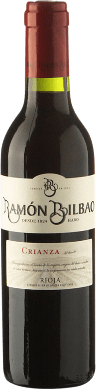 4,95 € Free Shipping | Red wine Ramón Bilbao Crianza D.O.Ca. Rioja The Rioja Spain Tempranillo Half Bottle 37 cl