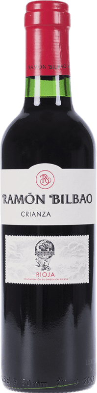 5,95 € | Красное вино Ramón Bilbao Crianza — Крианса D.O.Ca. Rioja Ла-Риоха Испания Tempranillo — Темпранильо Полубутылка 37 cl