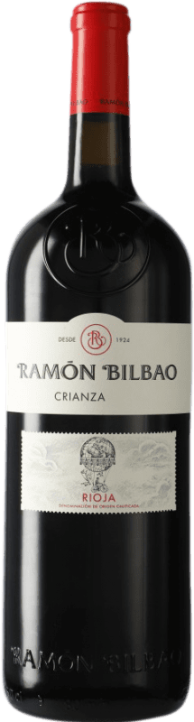 42,95 € | Red wine Ramón Bilbao Crianza D.O.Ca. Rioja The Rioja Spain Tempranillo Jéroboam Bottle-Double Magnum 3 L