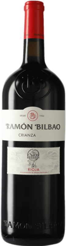 59,95 € 免费送货 | 红葡萄酒 Ramón Bilbao Crianza — 陈酿 D.O.Ca. Rioja 双大瓶 — Jeroboam-Double Magnum 3 L