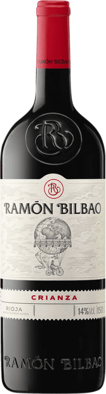 23,95 € 免费送货 | 红葡萄酒 Ramón Bilbao Crianza — 陈酿 D.O.Ca. Rioja 大瓶 — Magnum 1,5 L
