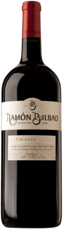 148,95 € Бесплатная доставка | Красное вино Ramón Bilbao Резерв D.O.Ca. Rioja Специальная бутылка 5 L