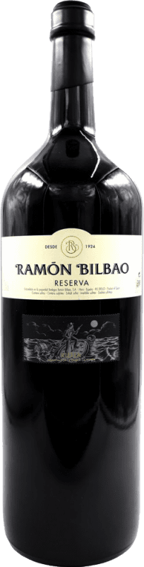 127,95 € | Красное вино Ramón Bilbao Резерв D.O.Ca. Rioja Ла-Риоха Испания Tempranillo, Graciano, Mazuelo, Carignan Специальная бутылка 5 L