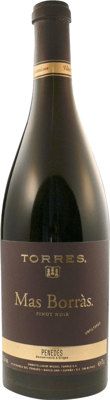 Envío gratis | Vino tinto Torres Mas Borras D.O. Penedès Cataluña España Pinot Negro 75 cl