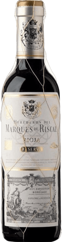 10,95 € Бесплатная доставка | Красное вино Marqués de Riscal Резерв D.O.Ca. Rioja Маленькая бутылка 18 cl