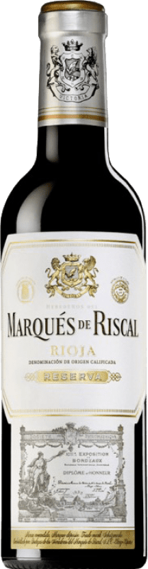 7,95 € | Red Wine Marqués de Riscal Reserve — Aged D.O.Ca. Rioja The Rioja Spain Tempranillo, Graciano, Mazuelo, Cariñena — Carignan Small Bottle 18 cl