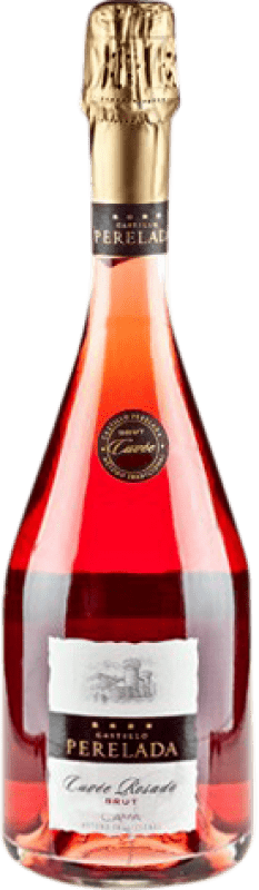 11,95 € | Rosé sparkling Perelada Cuvée Rosat Brut Joven D.O. Cava Catalonia Spain Trepat Bottle 75 cl