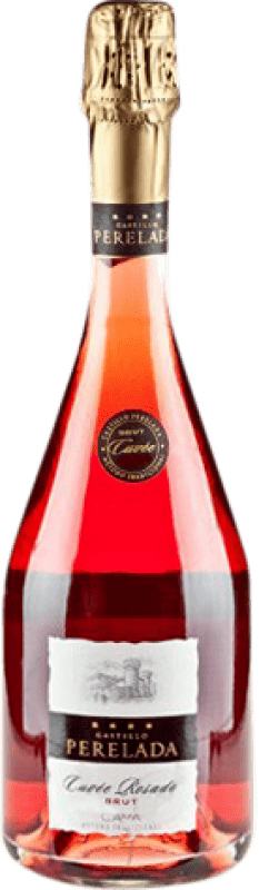 Free Shipping | Rosé sparkling Perelada Cuvée Rosat Brut Young D.O. Cava Catalonia Spain Trepat 75 cl